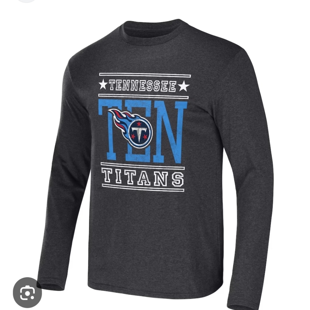 Tennessee Titans T Shirt Mens Large NFL Size Large Gray Graphic Game Day Darius